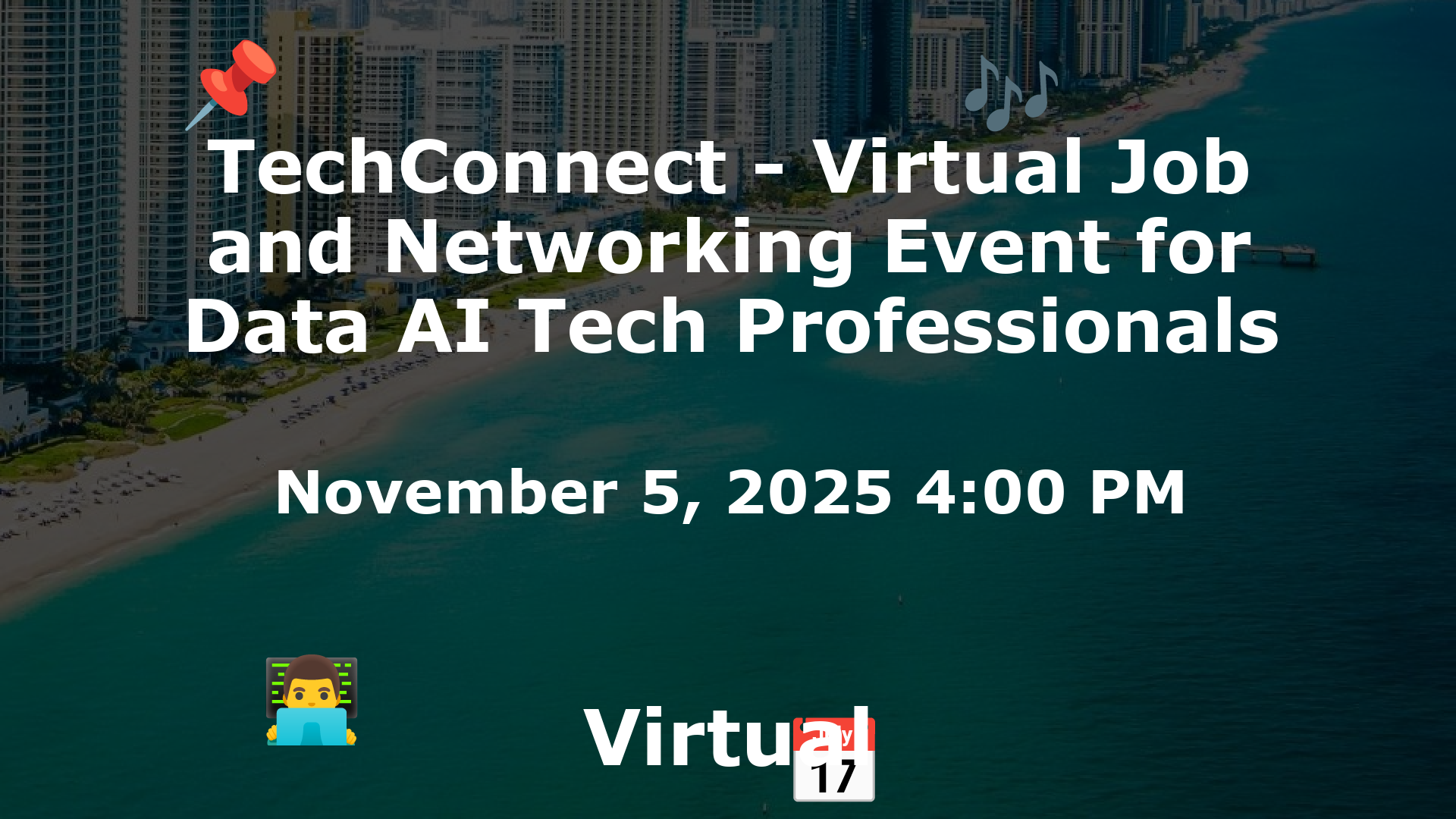 TechConnect - Virtual Job and Networking Event for Data AI Tech Professionals event image